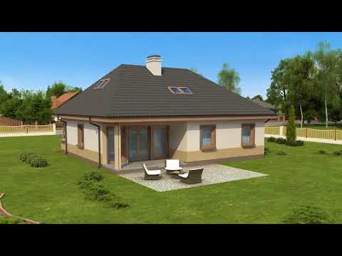 Z84 bk - Gotowy projekt domu parterowego z poddaszem użytkowym w nowoczesnym stylu do 170 m2