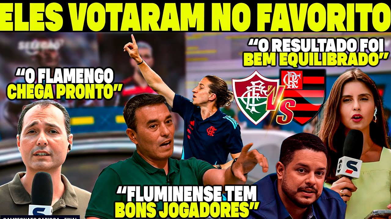TEM FAVORITO NA FINAL ELES VOTARAM! FLAMENGO CHEGA MUITO PREPARADO FLUMINENSE TEM BONS JOGADORES