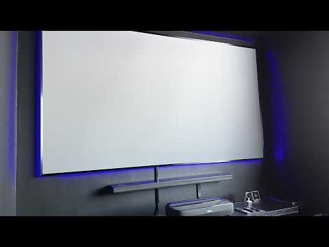 Hisense L9G 120 inch ALR/CLR Screen Setup & Installation time-lapse