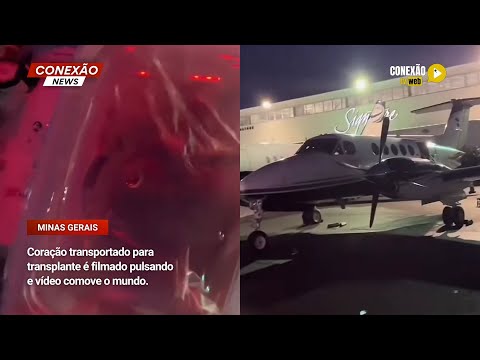 Vídeo: Coração transportado para transplante é filmado pulsando e vídeo comove o mundo.