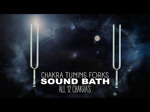 Tuning Fork Sound Healing Vibes | All 12 Chakra Frequencies | Sound Bath