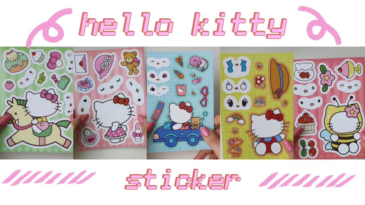 Hello kitty sticker pack || Hello Kitty's daily life || #sanrio #sticker 