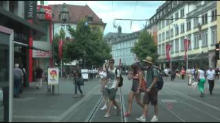 preview picture of video 'Straßenbahn Würzburg linia 1'