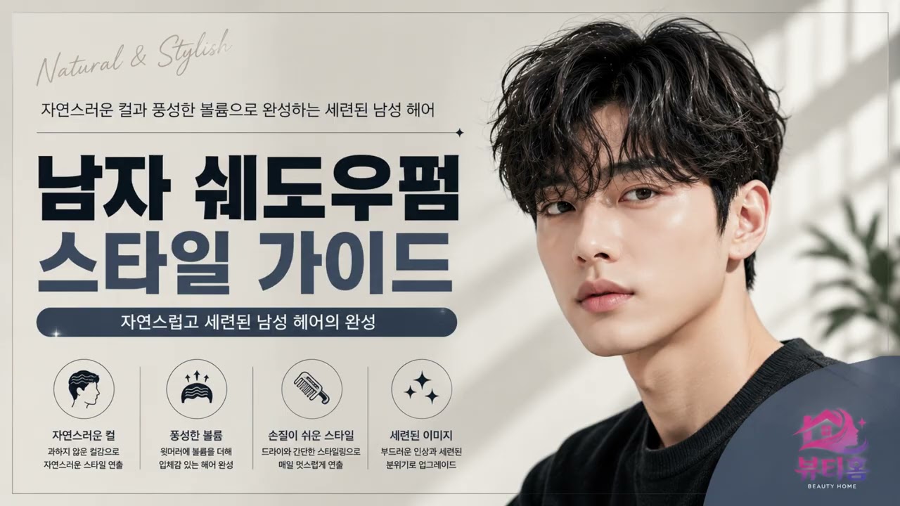 남자 쉐도우펌 스타일 가이드