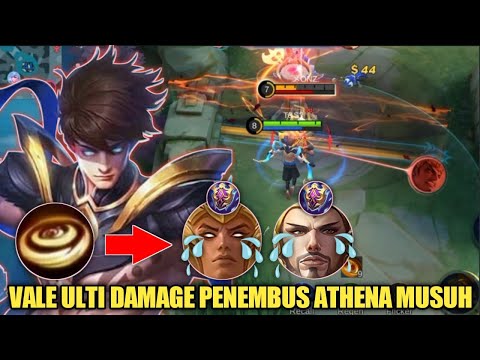 VALE ULTI DAMAGE PENEMBUS ATHENA MUSUH !! 1X COMBO HILANG‼️BUILD VALE TERSAKIT 2023 - MOBILE LEGENDS
