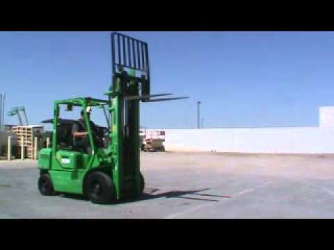 Sold! 2005 Komatsu FG25T-14 188" 5K DF Dual Fuel Forklift Aerial bidadoo.com