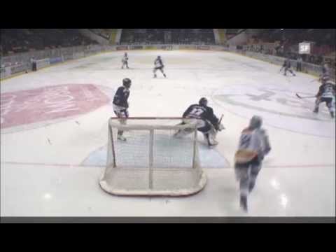 Patrick Kane Awesome Redirection Goal | HC Lugano vs EHC Biel | 12/4/12