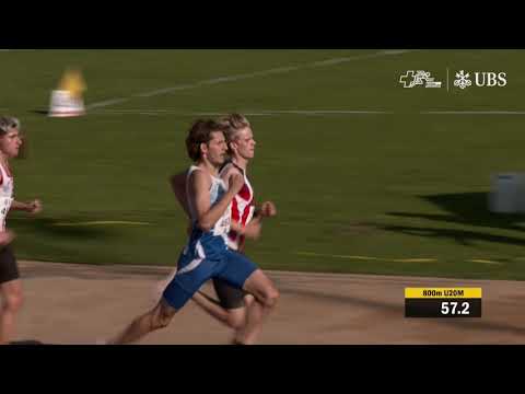SM U20 / U23 Nottwil 2021 - 800m U20 Männer Vorlauf 1. Serie