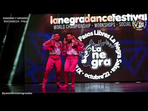 DAMIANO Y GERARDO - 6º PUESTO dúo masculino XI Mundial de Pasos Libres La Negra Salsa 2022