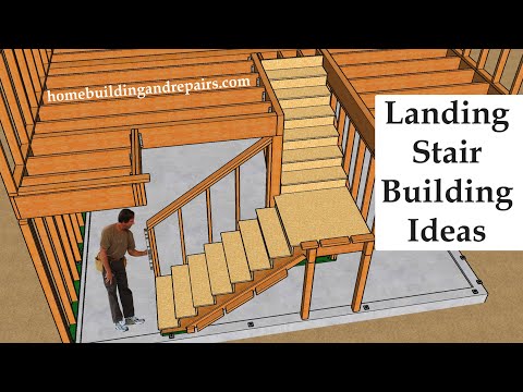 Stair Framing And Design Examples For Landings, Walls And Guardrailing - Building Education Part 1