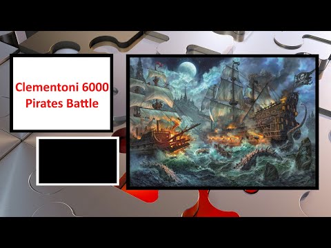 Clementoni Dėlionė 6000 vnt. - Piratų mūšis video