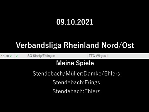 SG Sinzig/Ehlingen vs TTC Wirges II (Verbandsliga Rheinland Nord/Ost) (Highlights)