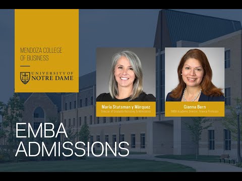 In-Depth Conversation with Notre Dame's EMBA Program Director and Graduate Admissions Team