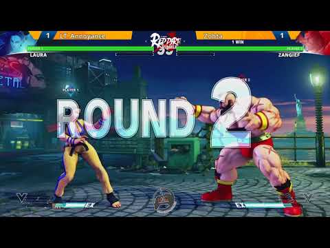 Red Dirt Rumble! #5 - STREET FIGHTER V - LOSER'S FINALS - LT. Annoyance (Laura) vs. Zohta (Zangief)