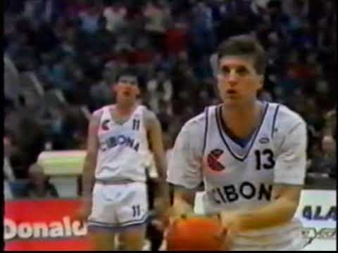 CIBONA ZAGREB vs ZALGIRIS KAUNAS 1986 Apr 28 EUROLEAGUE FINAL 1st Half