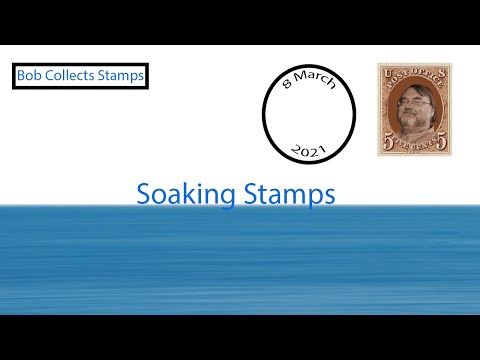 Soaking Stamps off Paper