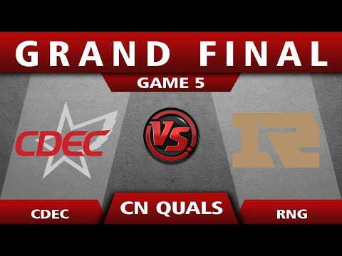 CDEC vs RNG Game CDEC vs Royal Never Give Up Game 5 - TI9 CN Regional Qualifiers: Grand Finals