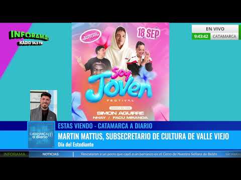 🎥 VALLE VIEJO SE PREPARA PARA EL DÍA DEL ESTUDIANTE: PROPUESTAS Y ACTIVIDADES | MARTÍN MATTUS