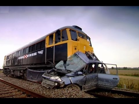 Why You Don't Want Your Car To Be Hit By A Train