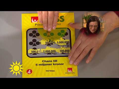 Nyblivna pensionären Fotini skrapar Triss: "Fantastiskt" - Nyhetsmorgon (TV4)