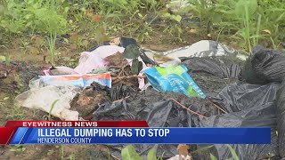 Henderson County officials asking for a stop to illegal dumping