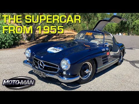 The Supercar from 1955: Mercedes Benz 300SL Gullwing W198 RETRO DRIVE REVIEW