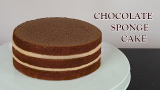 [ENG SUB] 초코 제누와즈 만들기/초코 스펀지 케이크 /공립법/케이크시트How to make soft chocolate sponge cake/ चॉकलेट स्पंज केक