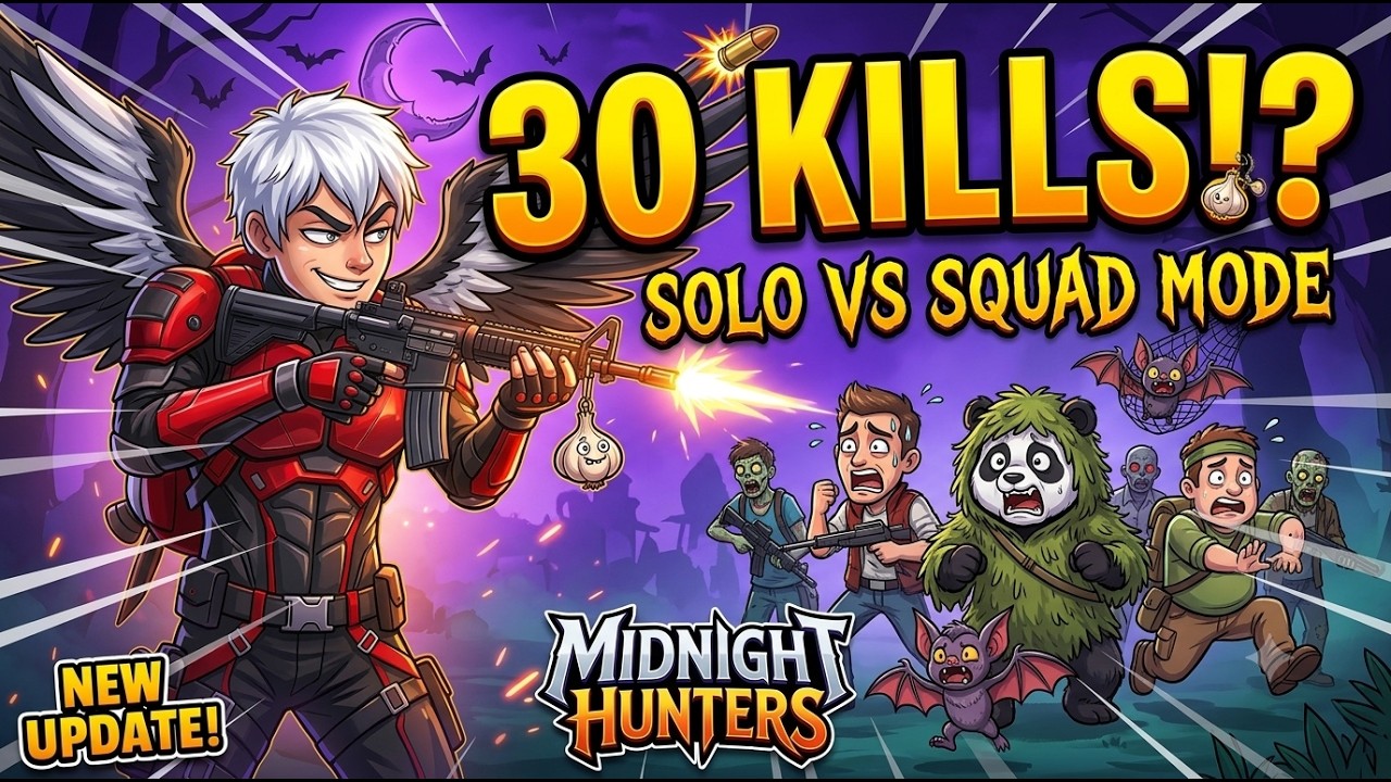 30 Kills!? Solo vs Squad😈 | BGMI Midnight Hunters Mode #bgmi #pubgmobile #pubg