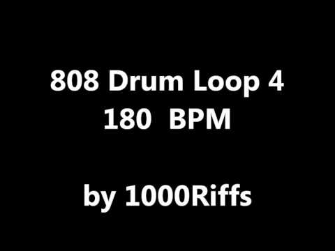 808 Drum Loop 4 : 180 BPM - Beats Per Minute