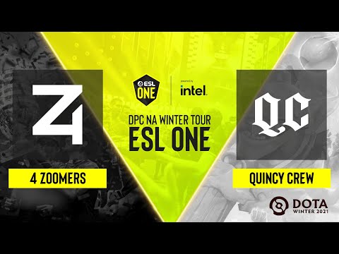 Dota2 - Quincy Crew vs. 4 Zoomers - Game 2 - DPC NA Winter Tour - ESL One