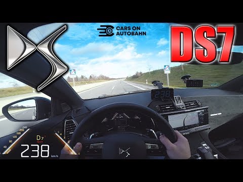 0-240km/h | DS 7 Crossback 225 | POV- Acceleration and Top speed TEST ✔