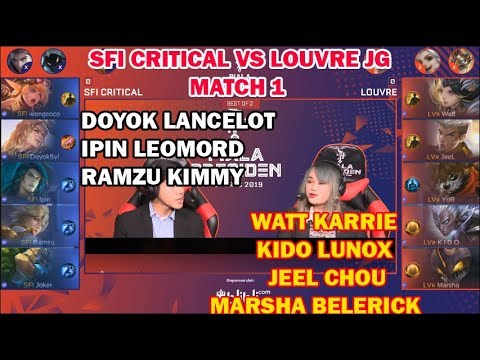 SFI CRITICAL VS LOUVRE JG MATCH 1 PIALA PRESIDEN KUALIFIKASI TERTUTUP NASIONAL
