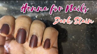 Instant Nail Dark Maroon Stain on 1st application ❤️nail art | Nail halal | @Beyouandbeauty