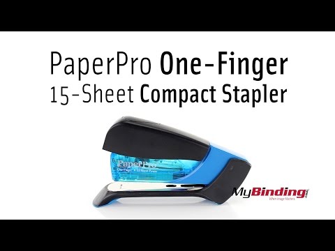 PaperPro One Finger 15 Sheet Compact Stapler