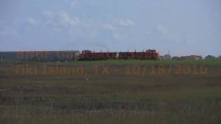 preview picture of video 'BNSF Galveston Subdivison - Tiki Island, Texas'