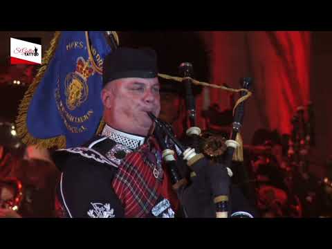 This is Amazing Grace with bagpipes (brassbands & choir)