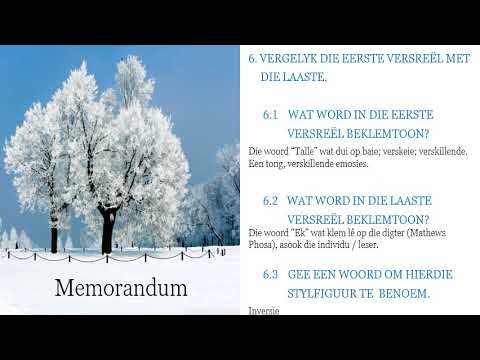 AFRIKAANS GRAAD 9: 11 Mei 2020 - periode 1 (11091)