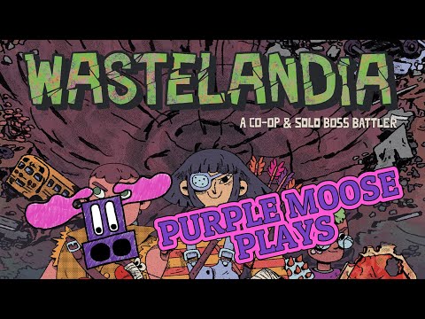 Purple Moose Plays...Wastelandia: A Co-op & Solo Boss Battler - Kickstarter Preview