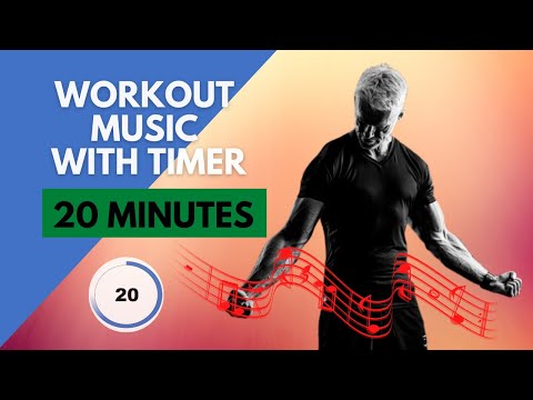 20 minutes workout music with a timer [ 30/20 tabata]