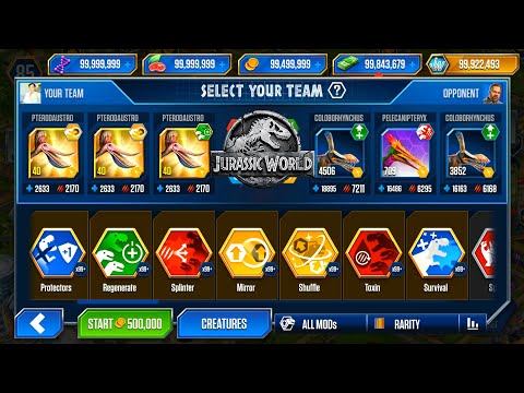 LEGENDARY RUMBLE PACK, GOLDEN REWARDS PACK - JURASSIC WORLD THE GAME