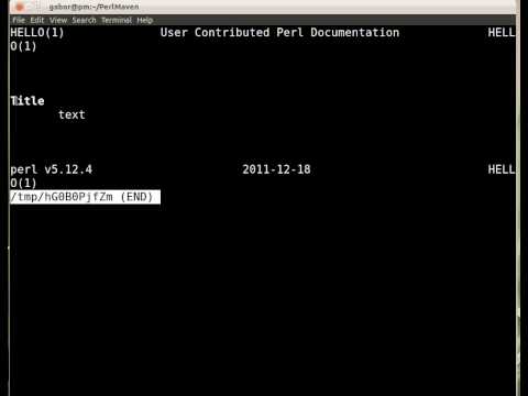 Beginner Perl Maven tutorial: 1.12 Solution: Hello World (part 2)