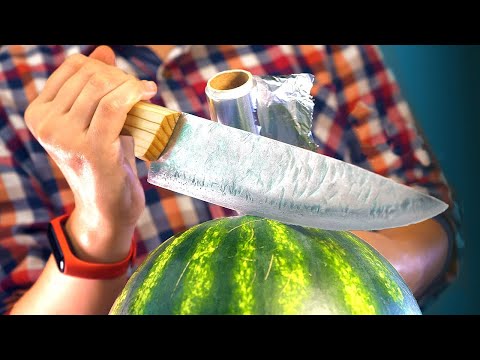 COME FARE UN COLTELLO AFFILATO DALLA CARTA STAGNOLA!