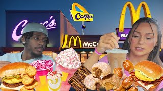 We Ate At McDonald's New CosMc's For 24 Hours RJ & KRISTINA