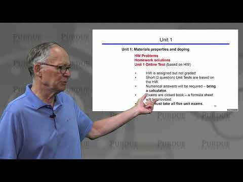 ECE Purdue Semiconductor Fundamentals: How to Take this Course