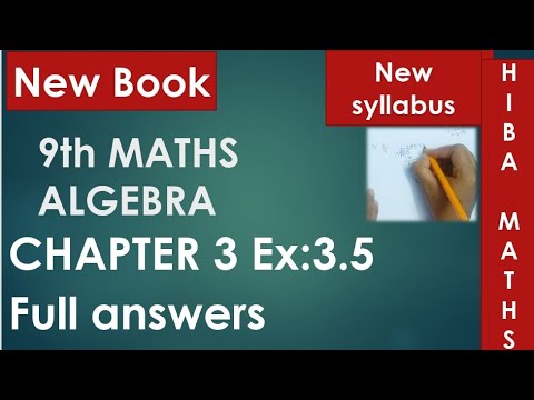 9th maths chapter 3 exercise 3.5 full answers tn samacheer hiba maths