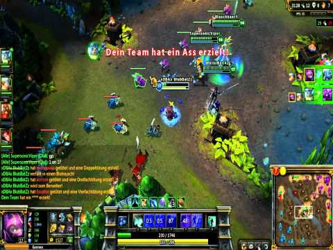 Let's Play League of Legends Kennen Pentakill ...NOT! [German] [HQ]