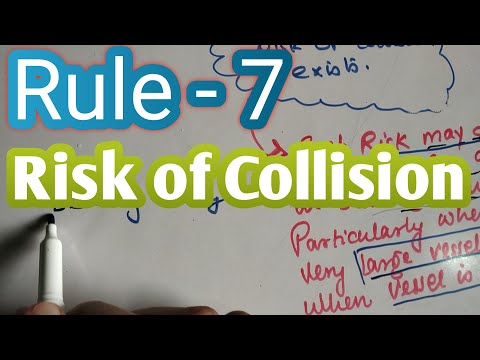 Rule 7 - Risk of Collision . Rule of Roads
