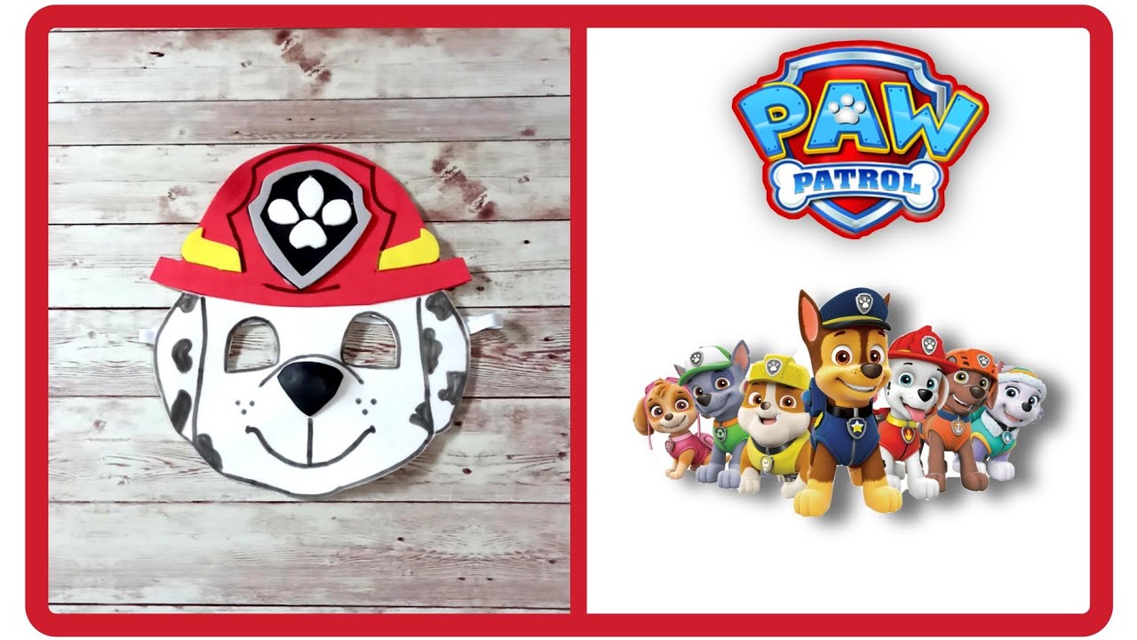 DIY: MÁSCARA DO MARSHALL DE EVA | Patrulha Canina |