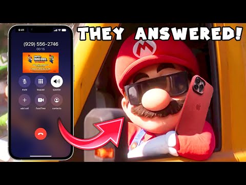 What Happens when you Call the Mario Brothers from the Super Mario Movie?