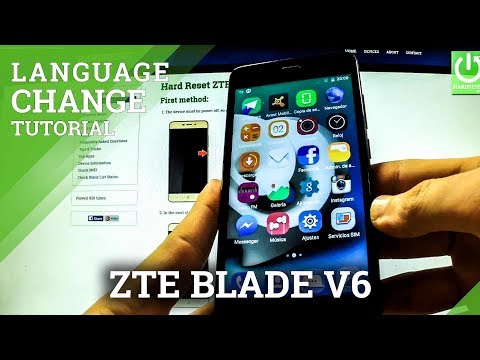 Languages Settings in ZTE Blade V6 - How to Change Language